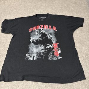 Classic Godzilla Japanese Kaiju Monster TOHO Black T-Shirt Sz XL